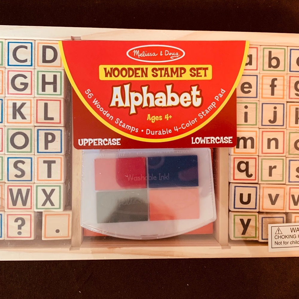 Melissa & Doug wooden stamp kit